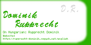 dominik rupprecht business card